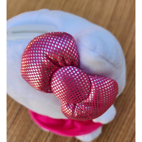 Hello Kitty Plush BANK Figural Piggy Bank Molded Plastic coin stopper 8" NWOT - Picture 3 of 9